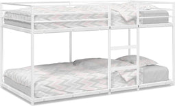 vidaXL - Stapelbed - zonder - matras - 107x203 - cm - staal - wit