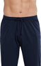 Schiesser Heren Pyjama - Lange Mouwen - V-Hals - Donker Blauw