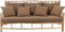 J-Line Sofa 3P Teak+Textiel Naturel/Bruin