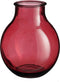Mica Decorations Vaas Olly - 29x29x36 cm - Gerecycled Glas - Rood