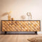 Liviza Dressoir Crista - Mangohout - Rechthoek Zwart - 60 cm , 160 cm , 45 cm
