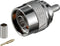 Goobay N-Connector Krimp Plug - N-Connector (m) - Ø 5.2mm - voor RG58 kabel - met vergulde pin