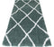 Vloerkleed Jeffie Green 80 x 150 cm