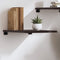 vidaXL - Wandschap - 40x50x2 - cm - behandeld - massief - eikenhout - donkerbruin