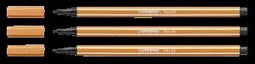 Stabilo - Viltstift pen 68/89 m donker oker | 10 stuks