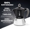 Bialetti Moka Induction - Percolator - Geschikt voor inductie - Zwart (4 kops)