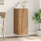 vidaXL - Dressoir - 34,5x34x90 - cm - bewerkt - hout - artisanaal - eikenkleurig