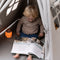 Sunny Alba Tipi Tent Grijs voor kinderen - Wigwam Speeltent met ramen van katoen - Tipi tent kinderen met Kussen kleed - 120x120x160cm - Stokken van FSC hout