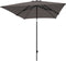 Vierkante parasol Madison Moraira 230 x 230 cm Taupe | Handig push up systeem en kantelbare vierkante parasol