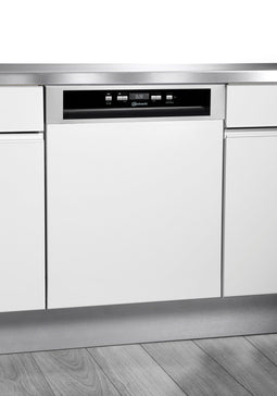 Bauknecht OBBC EcoSilent 9760 - Half geïntegreerde vaatwasser - 14 couvert - Energieklasse A - RVS