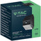 V-TAC VT-11025CCT-B - Solar Wandlamp - PIR Sensor - IP65 Waterdicht - Zwart - 2.5W - 300 Lumen