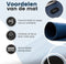 WURK Bureau Onderlegger - Professioneel Kunstleer - Muismat XXL met Kabel Clip - 120x60cm - Blauw