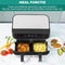 Niceey Dubbele Airfryer XXL - 8.0 Liter - 2460 Watt - 2 Kookvakken - Zilver