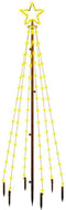 vidaXL - Kerstboom - met - grondpin - 108 - LED's - warmwit - 180 - cm