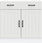 vidaXL - Keuken - onderkast - Lucca - bewerkt - hout - wit