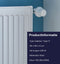 Plieger Compact Paneelradiator Type 11 - Geribbelde voorplaat - 40 x 80 cm - Wit