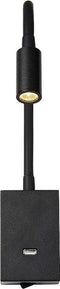 Atmooz - Wandlamp Medoc - Geintegreerde led - Woonkamer / Slaapkamer / Eetkamer - Zwart metaal - Hoogte : 50cm