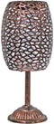 Solar lantaarn - GALIX - G2002 - Koper metaal - Witte LED 10 Lumen - H35 cm