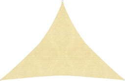 vidaXL - Zonnezeil - 160 - g/m² - 6x6x6 - m - HDPE - beige