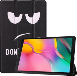 3-Vouw sleepcover hoes - Geschikt voor Samsung Galaxy Tab S5e 10.5 inch- Don't Touch