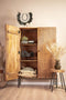 Liviza Opbergkast Ustral - Mangohout - Rond Bruin - 160 cm , 45 cm , 100 cm