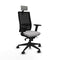 Piqueras y Crespo 2D066N2 - Bureaustoel - Hoofdsteun en armleuning - Lichtgrijs