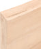 vidaXL - Wandschap - 60x50x(2-6) - cm - onbehandeld - massief - eikenhout