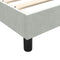 vidaXL - Bedframe - zonder - matras - 140x210 - cm - fluweel - lichtgrijs