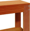 vidaXL - Hoofdbord - met - schappen - 160 - cm - massief - grenenhout - wasbruin