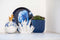 Capi Europe - Bloempot bol Groove Colours - 9x8 - Donkerblauw - Opening Ø7.2 - Bloempot voor binnen - 5 jaar garantie - BGVDB139