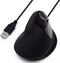 Ewent EW3157 Vertical Ergonomic - Muis - ergonomisch - optisch - 6 knoppen - met bekabeling - USB - zwart