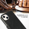Selencia iPhone 13 - Echt Lederen Bookcase - 3 Pashouders - Zwart