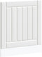 vidaXL - Vaatwaspaneel - Lucca - bewerkt - hout - wit