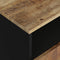 vidaXL - Nachtkastje - 50x33x62 - cm - massief - mangohout - en - bewerkt - hout