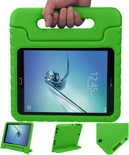 imoshion Tablet Hoes Kinderen Geschikt voor Samsung Galaxy Tab S2 9.7 - imoshion Kidsproof Backcover met handvat - Groen /Groen
