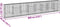vidaXL - Schanskorf - 800x50x150 - cm - gegalvaniseerd - ijzer - zilverkleurig
