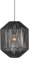 LABEL51 Ibiza Hanglamp - Zwart - Stof - 1-Lichts Cilinder