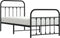 vidaXL - Bedframe - met - hoofd- - en - voeteneinde - metaal - zwart - 90x200 - cm