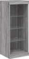vidaXL - Dressoir - met - LED-verlichting - 41x37x100 - cm - grijs - sonoma - eiken