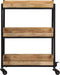 vidaXL - Keukentrolley - 60x40x80 - cm - massief - ruw - mangohout