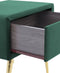 Nachtkastje met 1 lade FLAYAT Fluweel Smaragdgroen