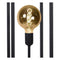 Atmooz - Vloerlamp Aiko - Staande Lamp - Stalamp - Woonkamer - Zwart - Hoogte 125cm - Metaal
