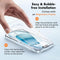 Displaybeschermfolie van gehard glas voor iPhone 15, hardheid 9H, met installatieframe, compatibel m