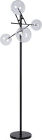 Atmooz - Vloerlamp Mucho - Staande Lamp - Stalamp - Voor binnen - Woonkamer - Zwart - Hoogte = 190cm - Metaal