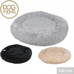 Hondenmand - hondenbed - donut hondenmand - 100cm - zwart