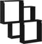 vidaXL - Wandkast - Zwart - Eiken - 80x15x78,5 - cm - Gemaakt - van - Hout