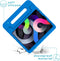 iMoshion Tablet Hoes Kinderen Geschikt voor iPad Air 5 (2022) / iPad Air 4 (2020) - iMoshion Kidsproof Backcover met handvat - Blauw