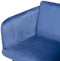 Leunstoel Synthetisch materiaal Blauw Metaal