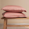 Coco & Cici - Tencel Sateen Kussensloop 70 x 60 cm - Kussenhoes - Lyocell - Extra Zacht & 100% Natuurlijk - Terra Roze