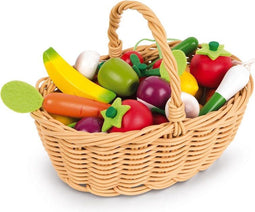 Janod In De Keuken - Groenten En Fruit In Mand - 24 Stuks - Geschikt Vanaf 3 Jaar (24 stuks)